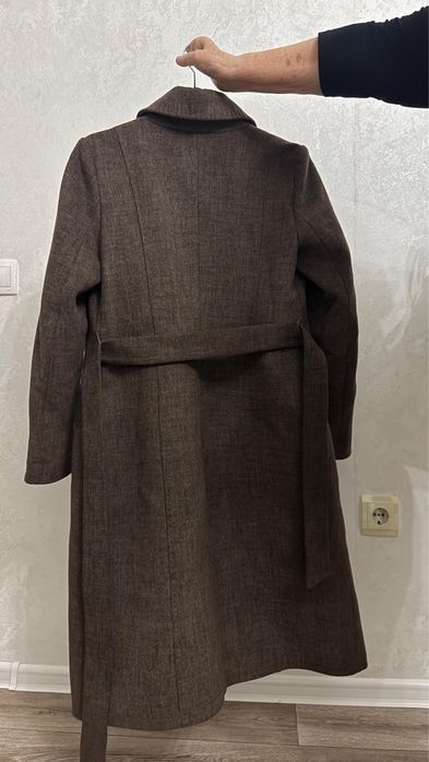 Теплое кашемировое пальто