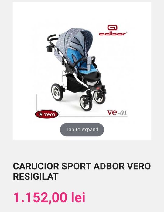 Cărucior sport Adbor Vero