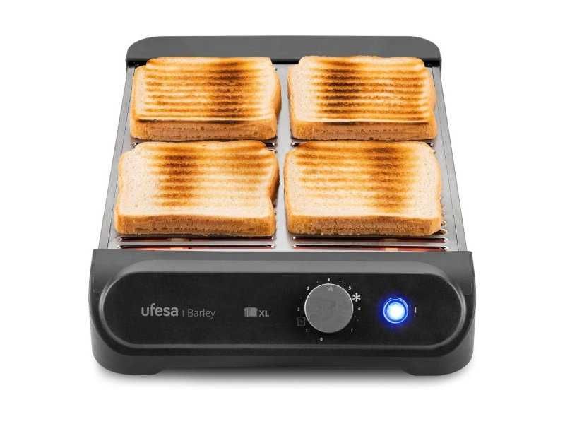 Плосък Хоризонтален Тостер за Хляб за 4 Филии Ufesa Barley 900W