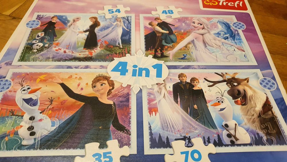 Пъзел Елза 4в1 Trefl, Замръзналото кралство