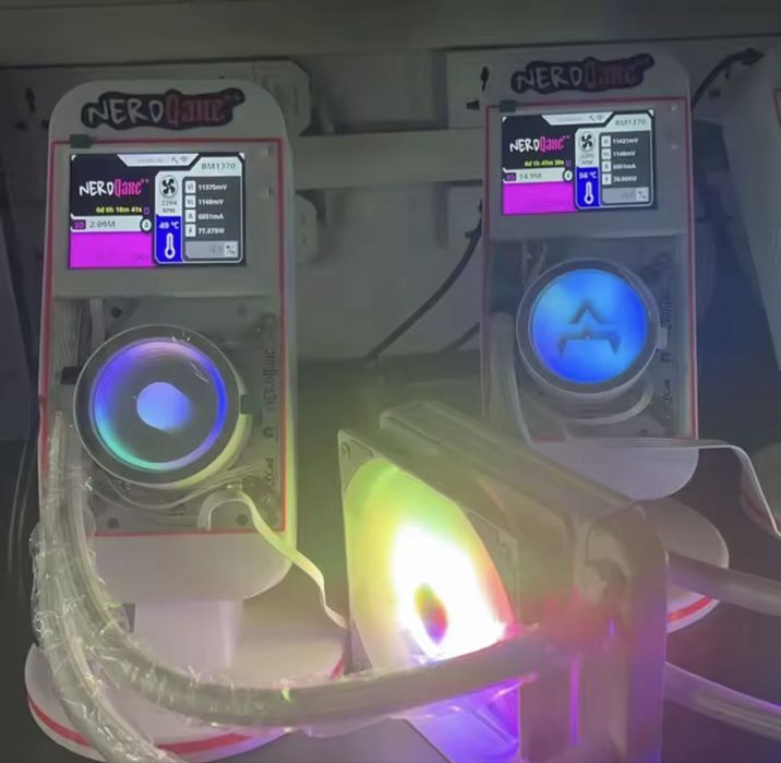 NerdQaxe++ Hydro 4.8TH/s Bitcoin lottery miner / BTC копачка - НОВО