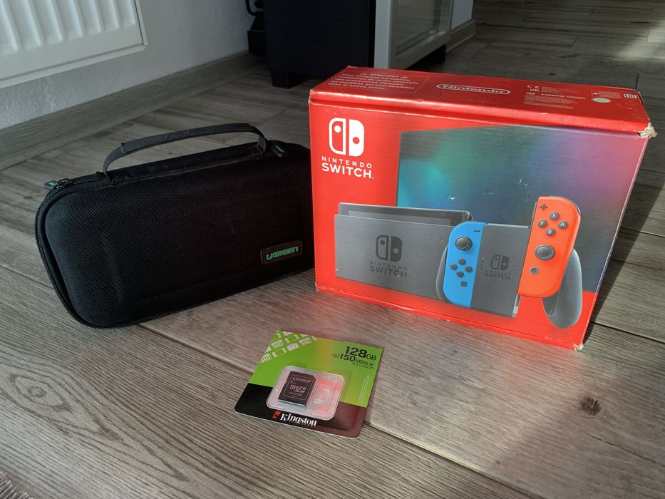 Nintendo Switch MODAT Full Box, Nou, V1, 128GB, cip picofly