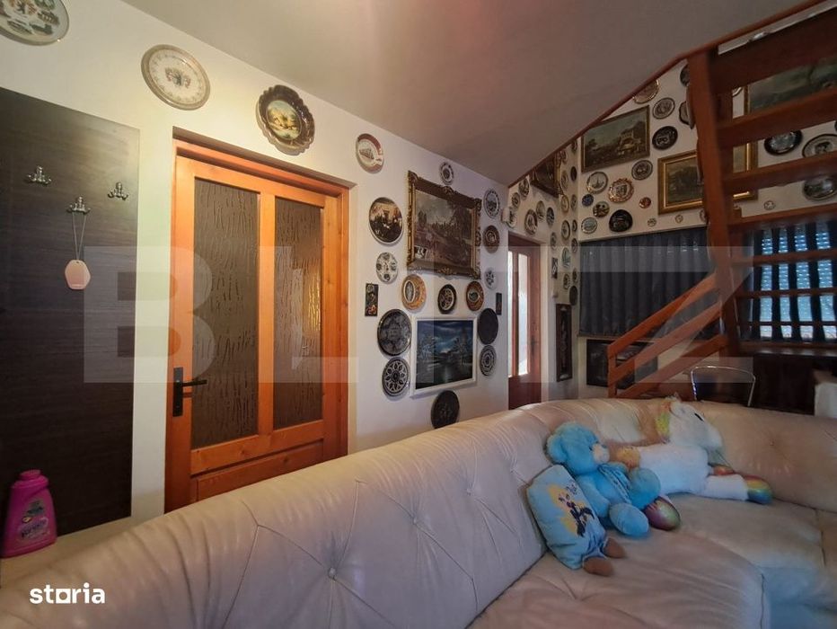 Casa individuala P+1, 180 mp, teren 1.050 mp si livada, zona Dumbravio