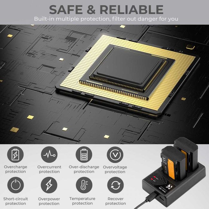 Комплект 2 батерии NP-FZ100 + зарядно K&F Concept