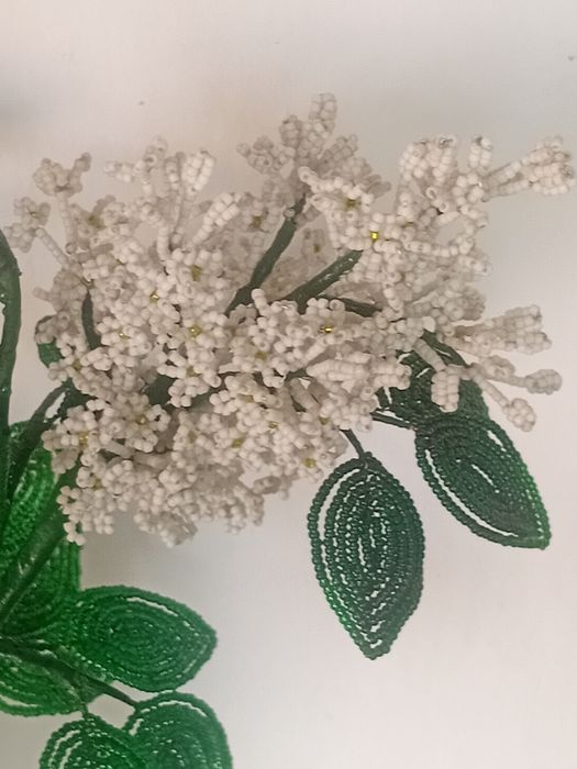 Сирень из бисера ручной работы