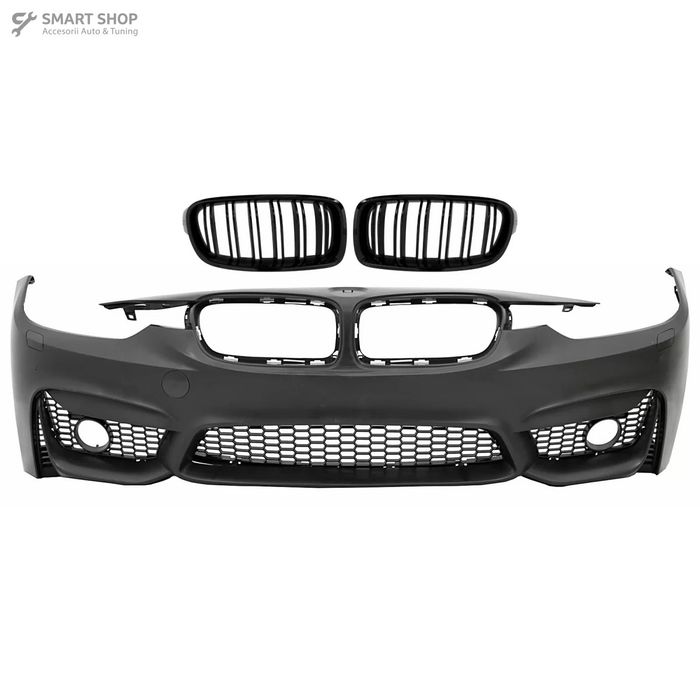 Bara Fata cu Grile Centrale Duble BMW Seria 3 F30 F31 Non LCI & LCI (2