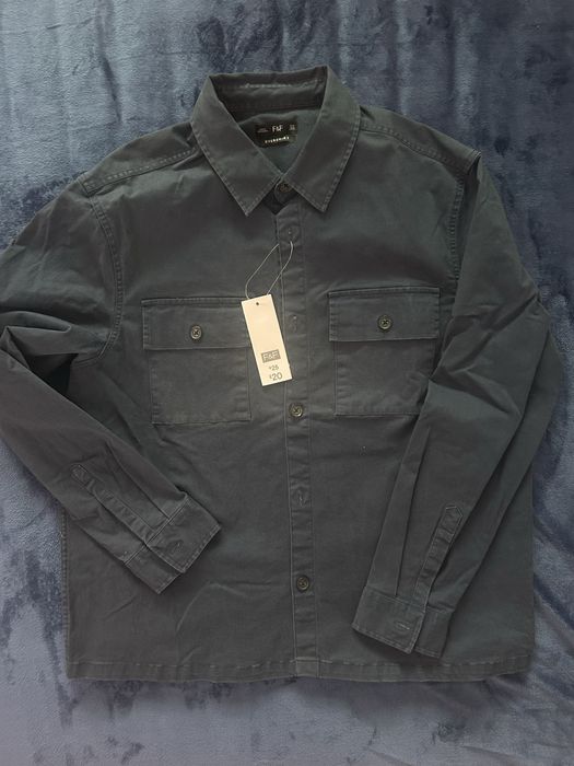 Чисто нова мъжка риза Overshirt F&F (XL) – от Англия, с етикет!