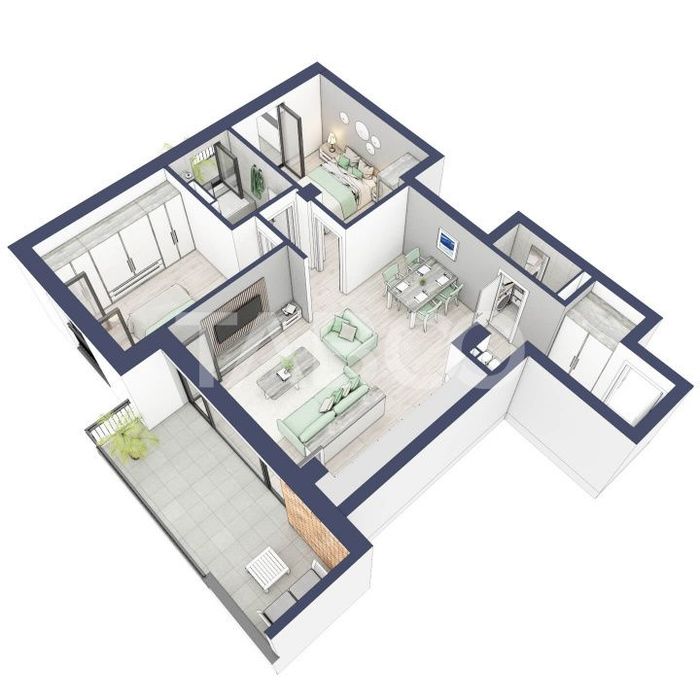 Apartament 3 camere 2 bai ETAJ 1 boxa la subsol Turnisor