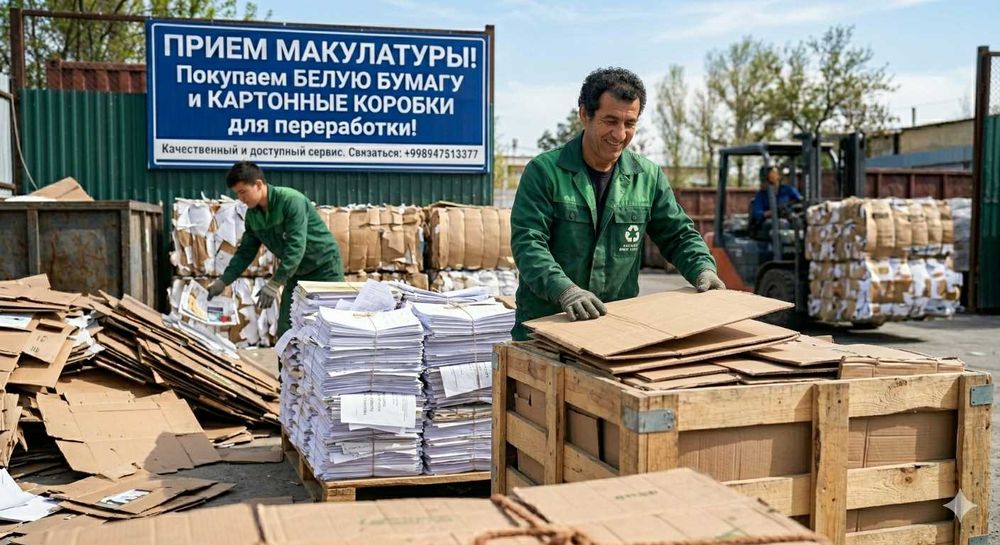 Маклатура қабул қиламиз! Приём макулатуры!