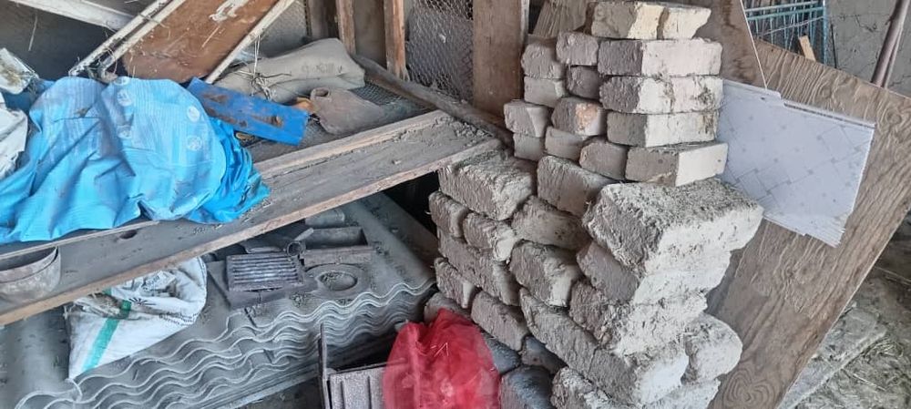 Шифер б/у и стропилы