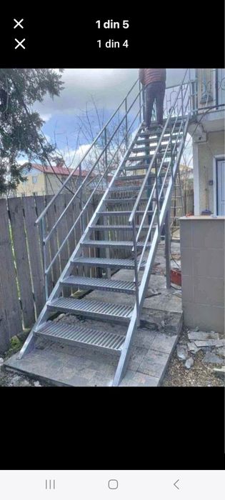 Scari zincate pe comanda