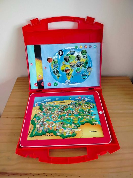 Детски образователен таблет на БЪЛГАРСКИ и АНГЛИЙСКИ език с подарък