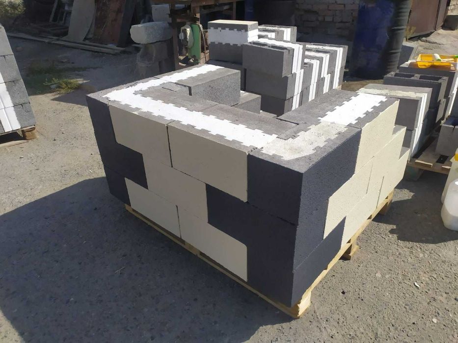 Трехслойный Теплоблок Кирпич