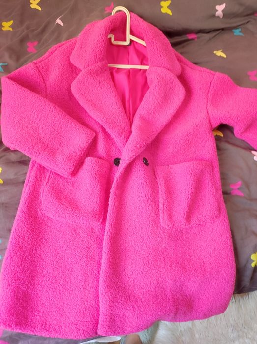 Цикламено палтенце от Shein