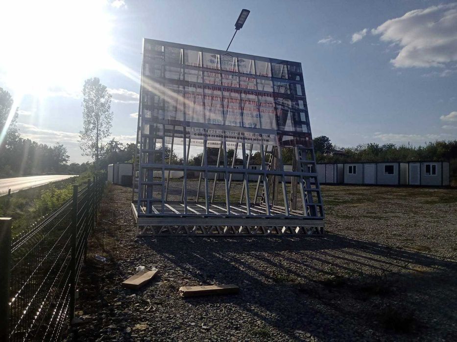 А образни къщи 5м х 4м - 20м2 едноетажна с метални носещи основи и под