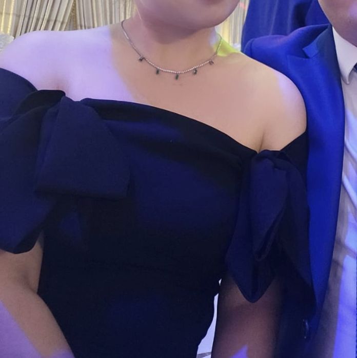 Черное вечернее платье в пол