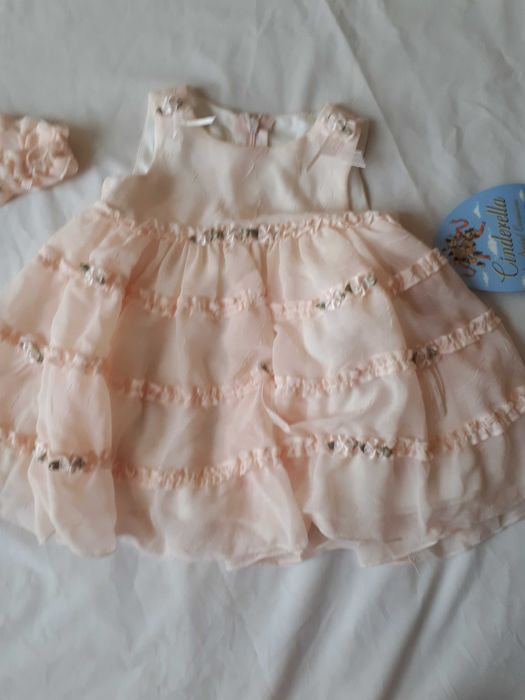 Rochita de botez cinderella fetite 6-9 luni