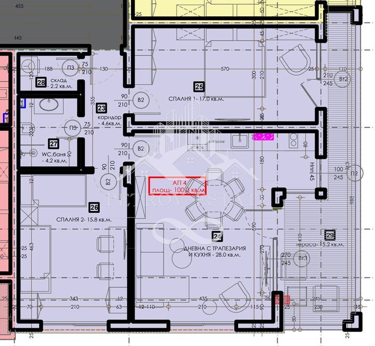 Продава се Тристаен апартамент в Велинград - 117 кв.м за 1100 €/кв.м - Снимка #2