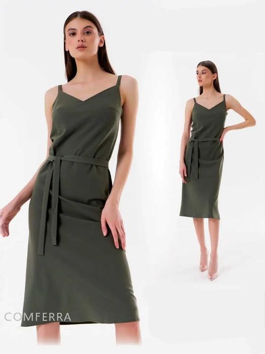 Платье комбинация костюмная, большой размер