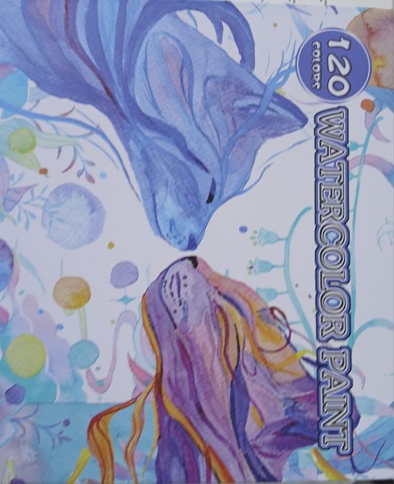 Set acuarele 120 culori + accesorii – perfect pentru pasionați de artă!