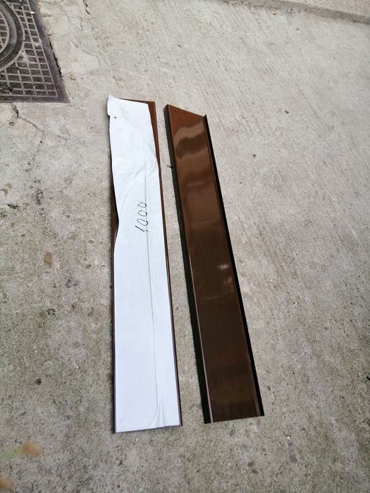 Glaf pervaz aluminiu maro pt ferestre  1m lungime cu 15cm latime /disponibil 2 bucati