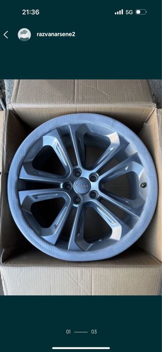 Vând jante r19 originale de audi