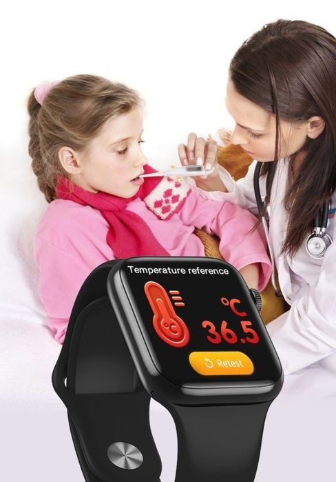 Смарт часовник 1,44-инчов екран с пълно докосване за мъже и жени