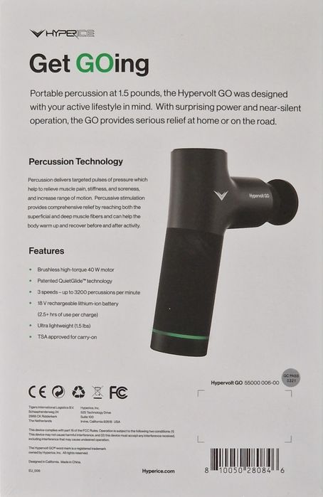 Aparat de masaj Hypervolt GO