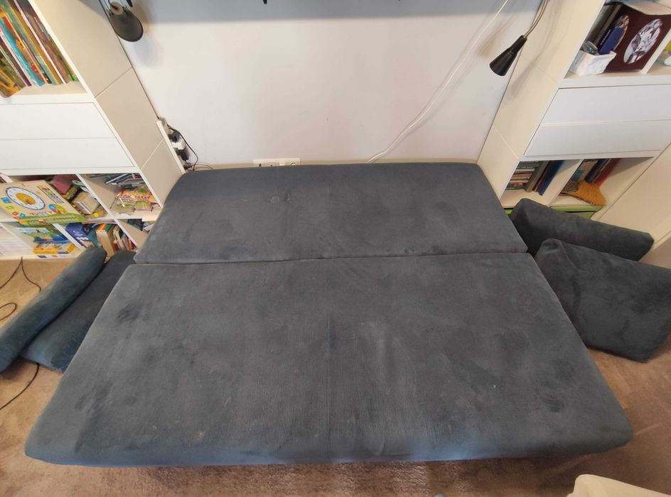 Canapea Extensibila 3 locuri, cu lada de depozitare, 190x95x100 cm