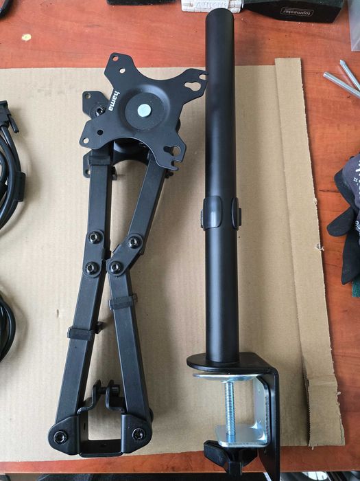 Професионална Двойна Стойка за Монитори HAMA (VESA) – За Бюро