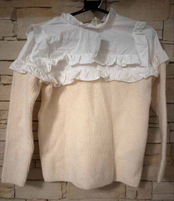 Pulover River Island pentu fetite cu guler camasa