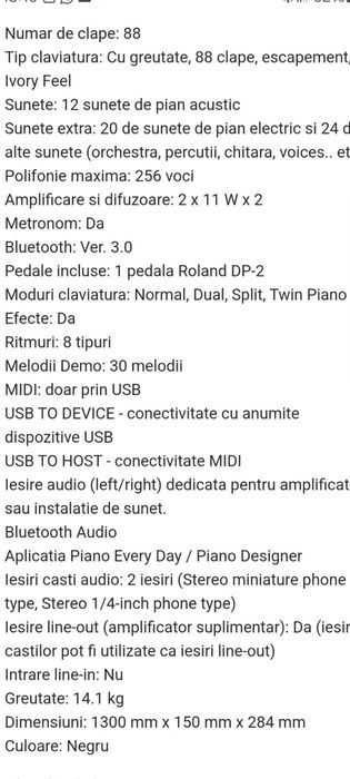 Pian Digital Roland FP-30