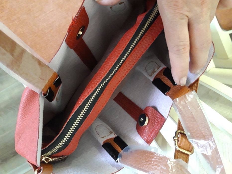 Сумка тоут красная