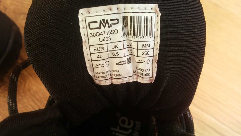 CMP Dhenieb Trekking Waterproof Vibram Leather Boots размер EUR 40 / UK 6,5 водонепромокаеми - 505