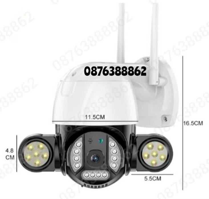 ПРОМО! Камера за видеонаблюдение 6 мегапиксела, въртяща, wi-fi