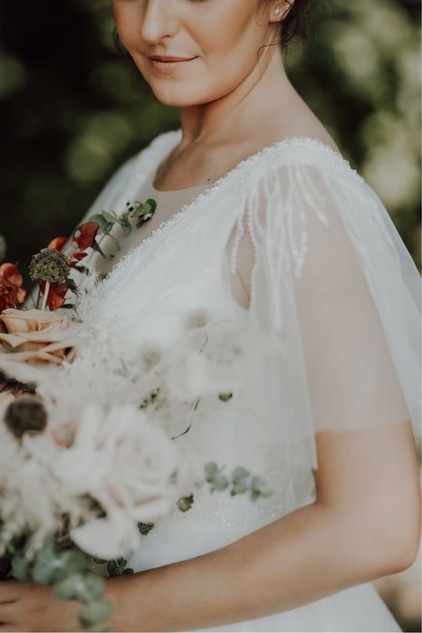 Rochie mireasa diafană