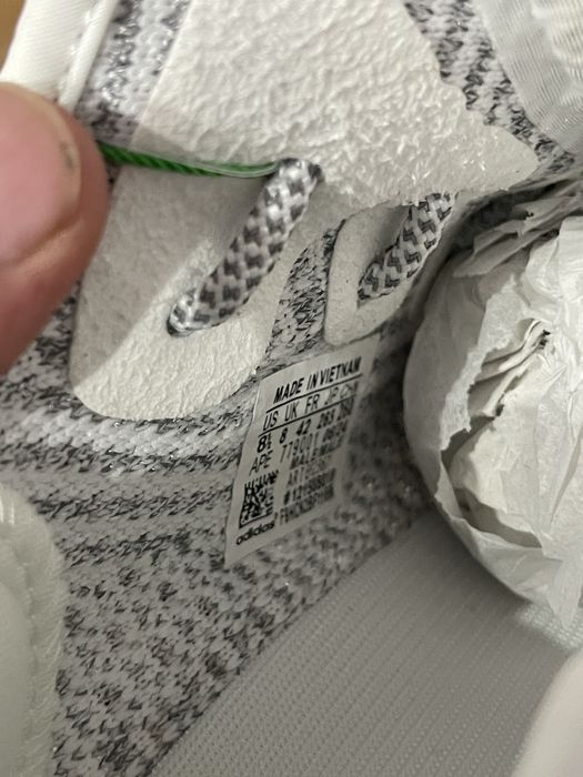 Yeezy stati white reflective