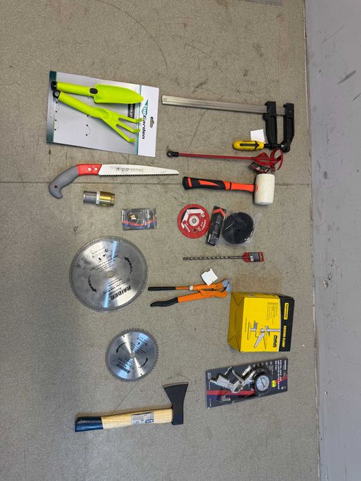 Диск за циркуляр/Стяга/Брадва/Чук гумен/Смукател/Трион/Ключ тръбен