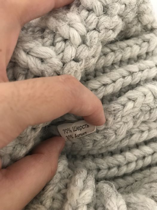 Шапка вязанная шерсть