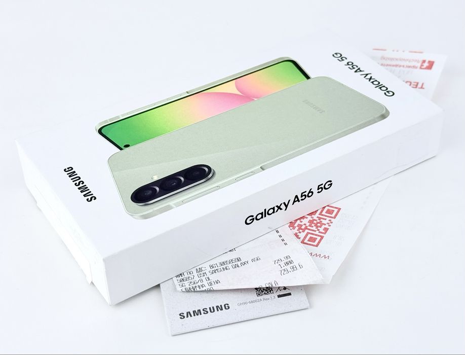 НОВ! Samsung Galaxy A56 5G 256GB 8RAM Awesome Olive 2г. Гаранция!