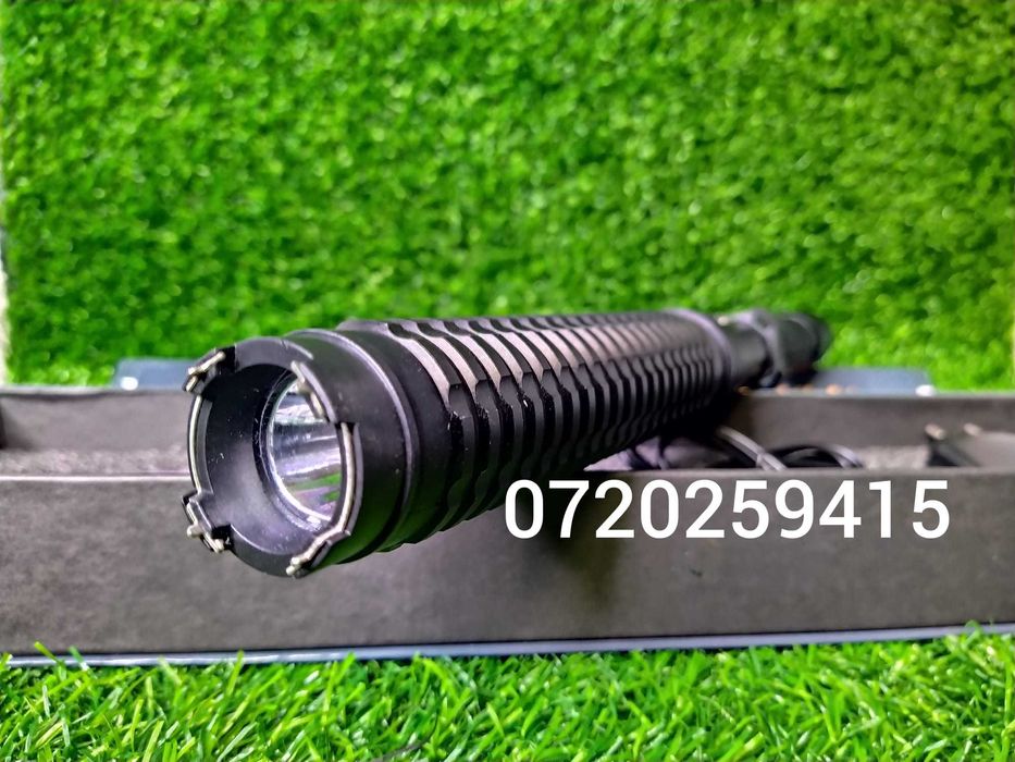 Electrosoc HY-X10 100000 KV Telescopic, cu Lanterna, CAMPING, NOU!