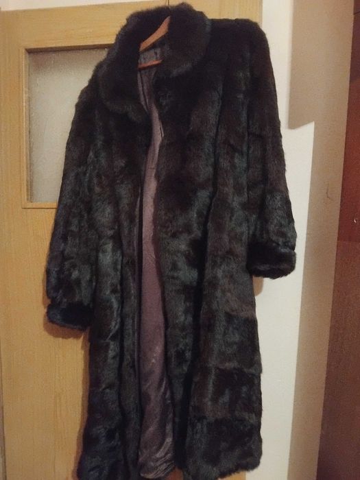 Палто естествен косъм