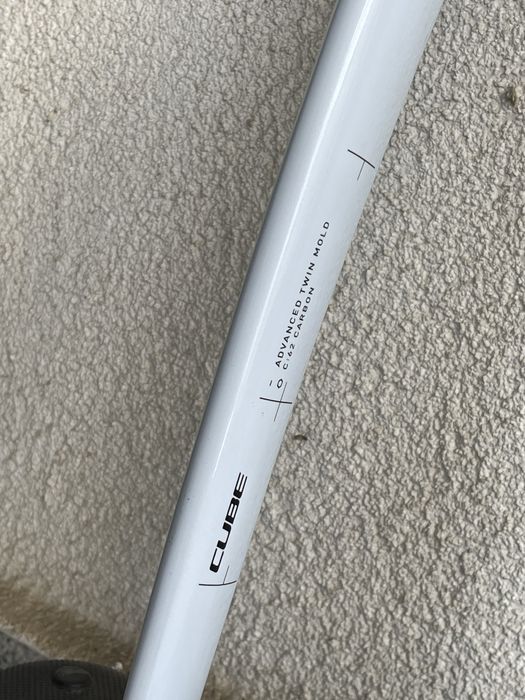 Furca fixa carbon Cube Agree C62 CSL Evo Aero flashwhite