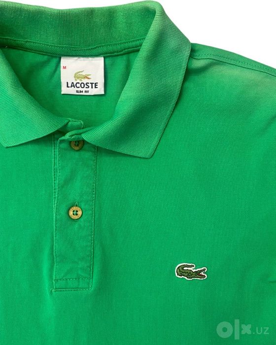 lacoste polo зеленое