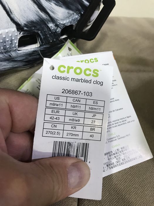 Сандали унисекс нови ,,CrocsClassicMarbledClog” номера от 31 до 49