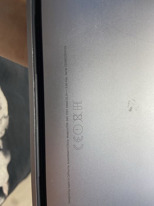 Macbook pro 13, a1706