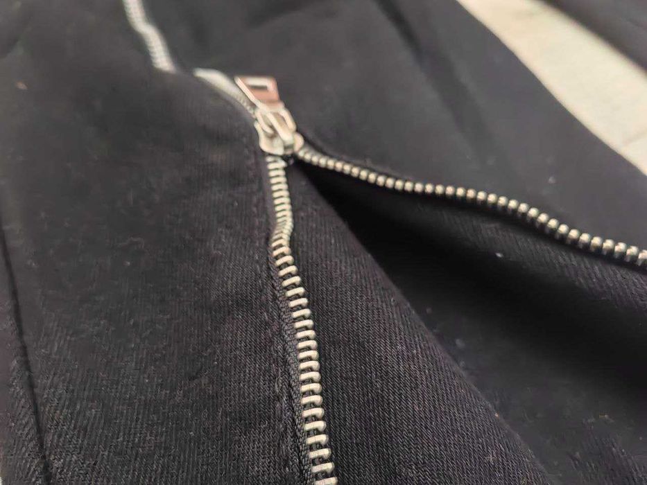 rick owens flared jeans zip