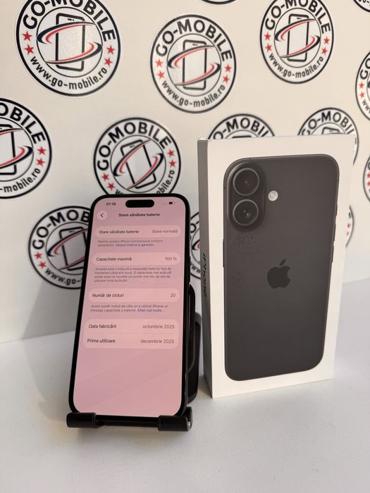 iPhone 16 - 128GB - 100% - Ca nou - Garantie