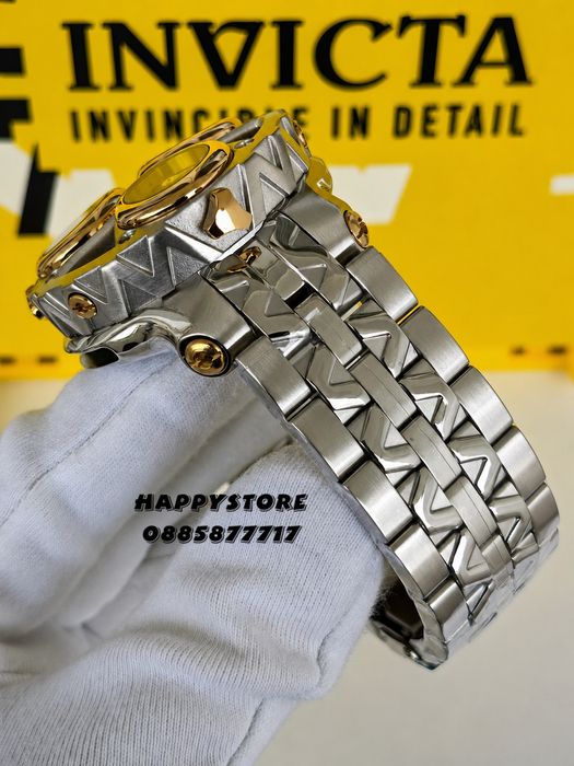 INVICTA Cerberus Silver/Gold 47 mm, Инвикта нов мъжки часовник