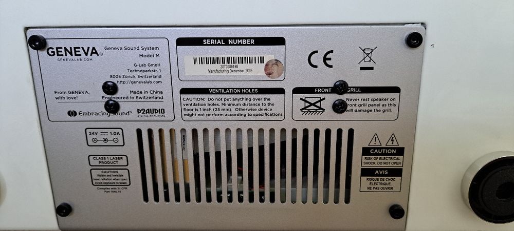 Boxa Geneva M nu bose jbl sony bang olufsen sonos